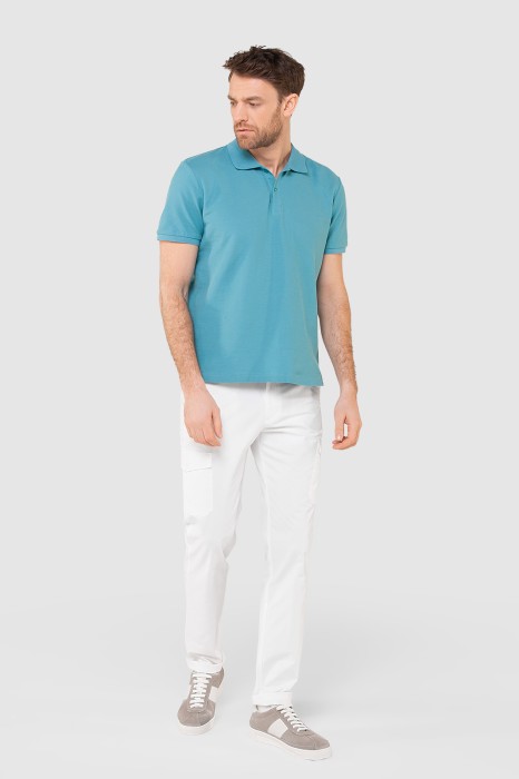 поло из хлопка пима по цене 4990 руб вид справа