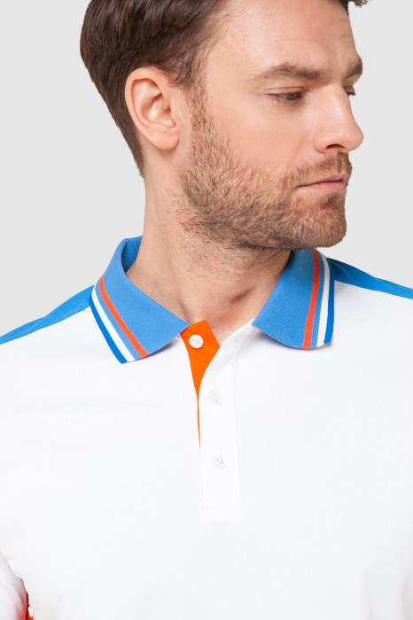 поло из хлопка пима от бренда kanzler вид слева