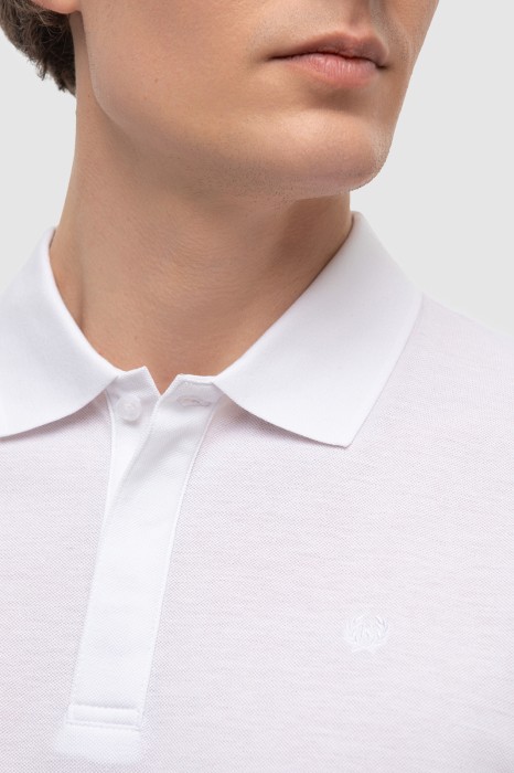 поло из хлопка пима от бренда kanzler вид слева