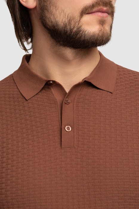 поло из хлопка пима от бренда kanzler вид слева