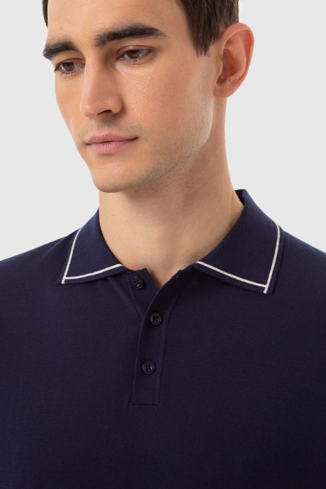 поло из хлопка пима от бренда kanzler вид слева