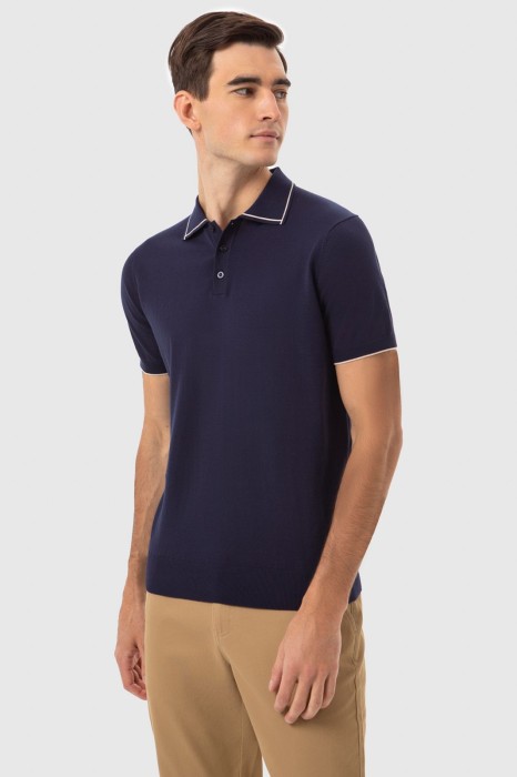 поло из хлопка пима из россии вид сбоку