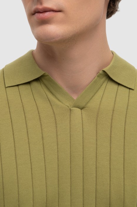 поло из хлопка пима от бренда kanzler вид слева