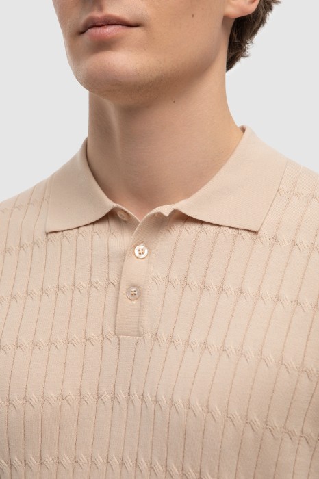 поло из хлопка пима от бренда kanzler вид слева