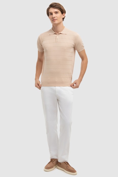 поло из хлопка пима из россии вид сбоку