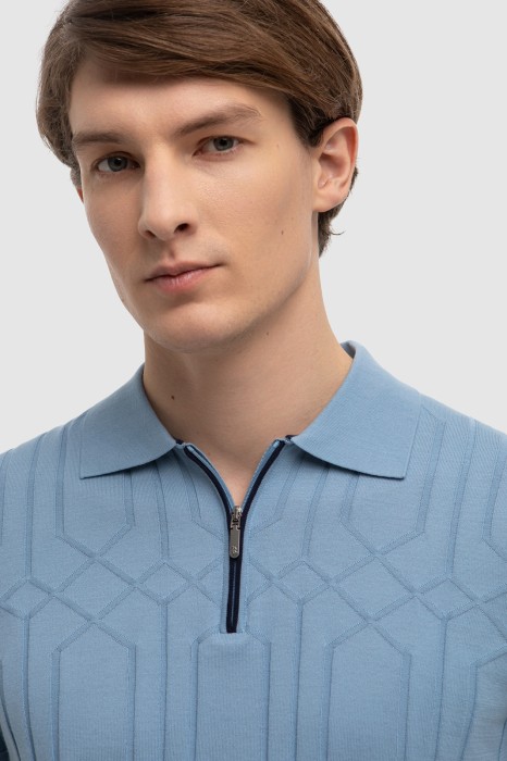 поло из хлопка пима от бренда kanzler вид слева