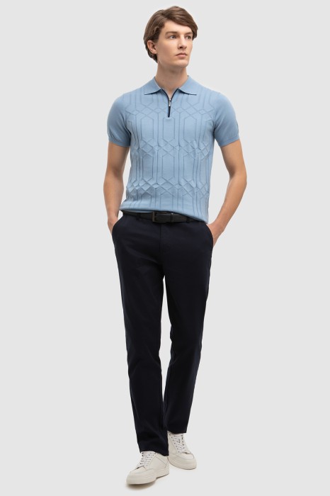 поло из хлопка пима из россии вид сбоку