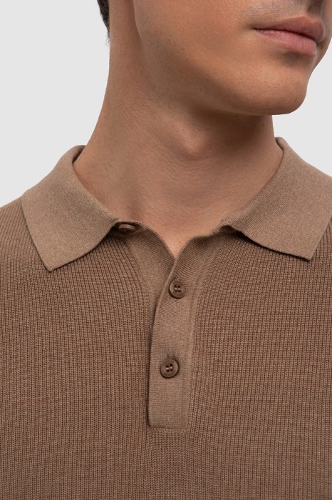 поло из хлопка пима от бренда kanzler вид слева