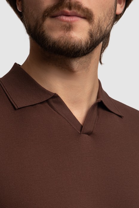 поло из хлопка пима от бренда kanzler вид слева