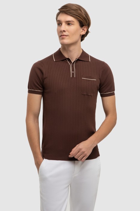 поло из хлопка пима по цене 7990 руб вид справа