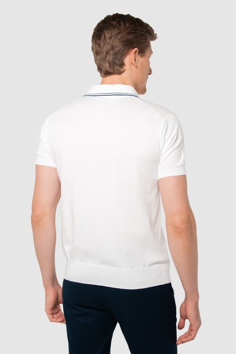 поло из хлопка пима из хлопка спереди