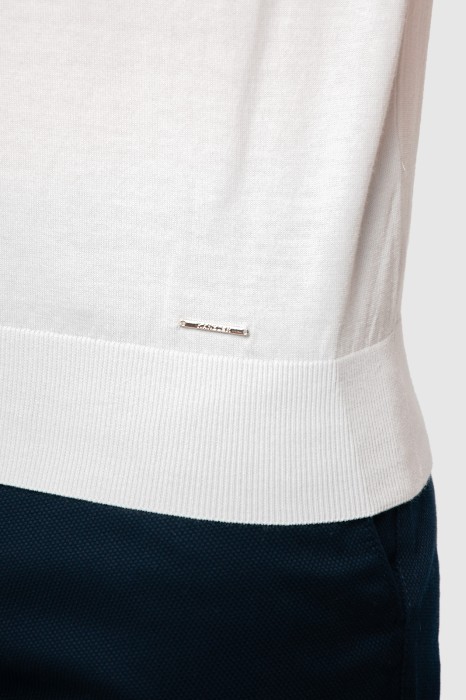 поло из хлопка пима делового стиля с лицевой стороны