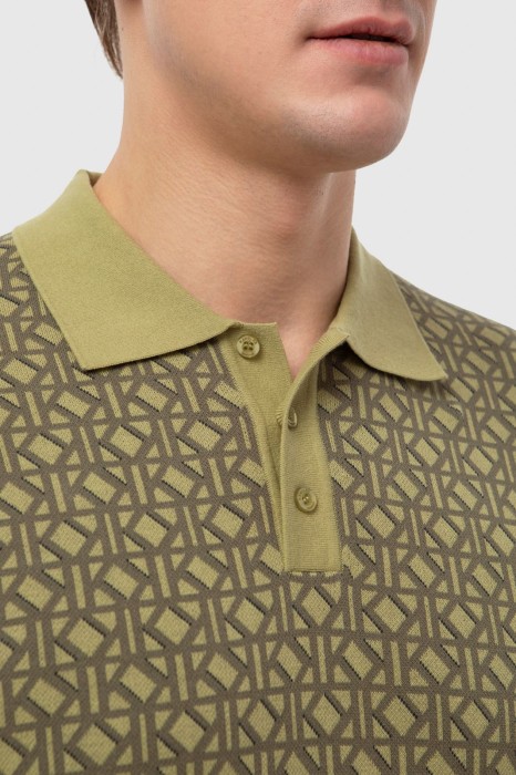 поло из хлопка пима от бренда kanzler вид слева