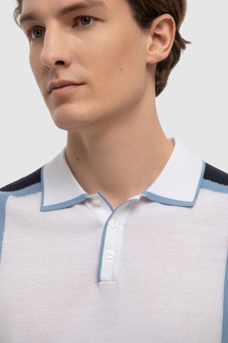 поло из хлопка пима от бренда kanzler вид слева