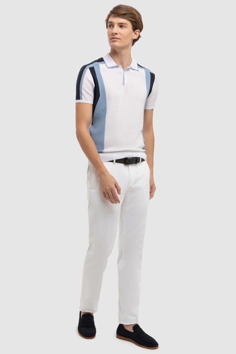 поло из хлопка пима из россии вид сбоку