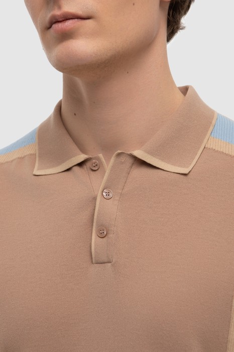 поло из хлопка пима от бренда kanzler вид слева