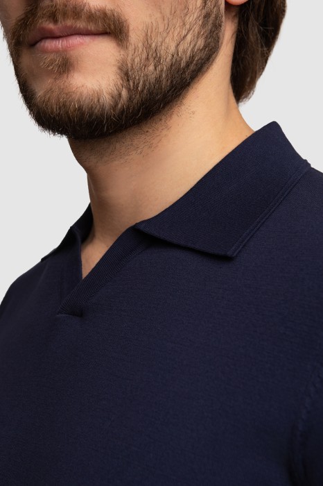 поло из хлопка пима от бренда kanzler вид слева