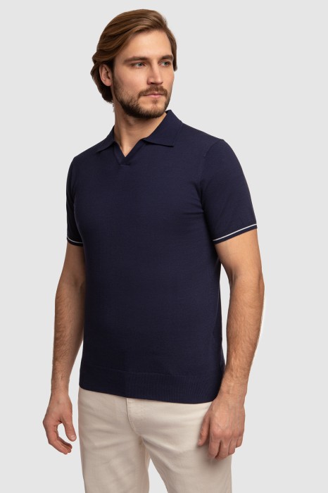 поло из хлопка пима из россии вид сбоку