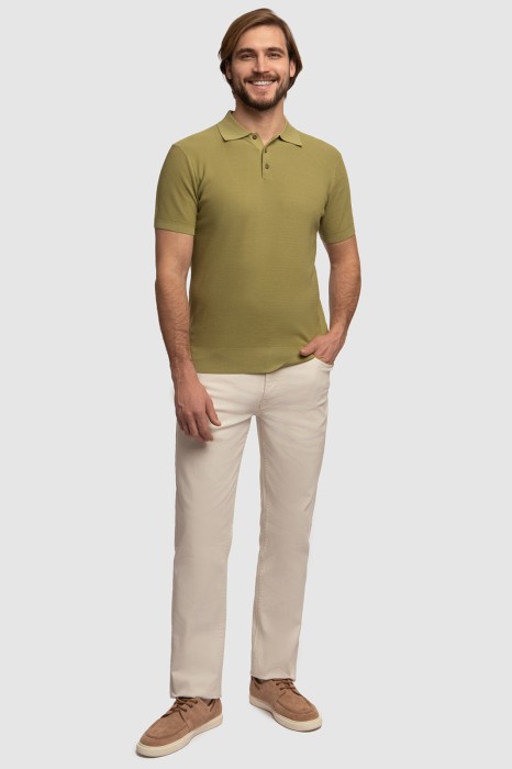 поло из хлопка пима из россии вид сбоку