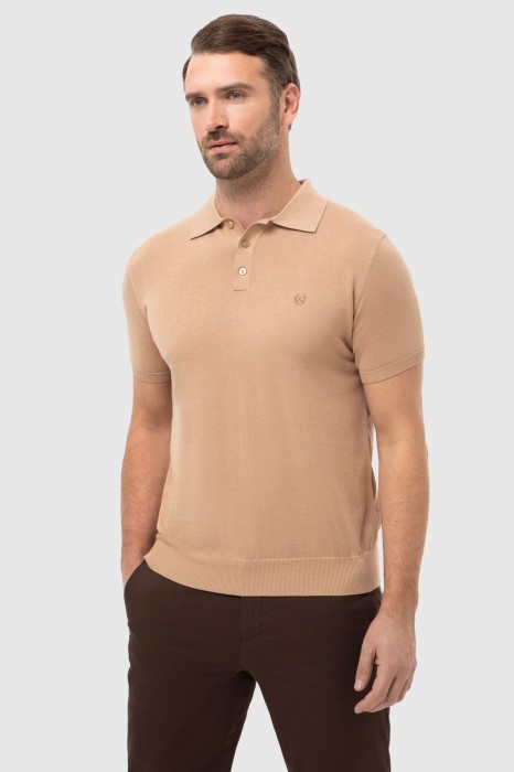 поло из хлопка, шелка и льна по цене 7990 руб вид справа