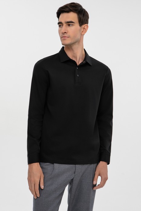 поло из хлопка из россии вид сбоку