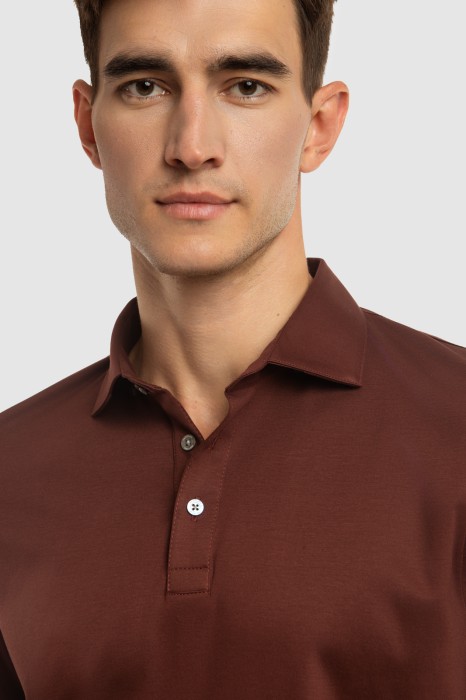 поло из хлопка от бренда kanzler вид слева