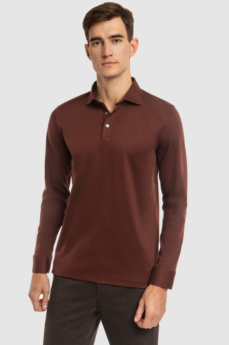 поло из хлопка из россии вид сбоку