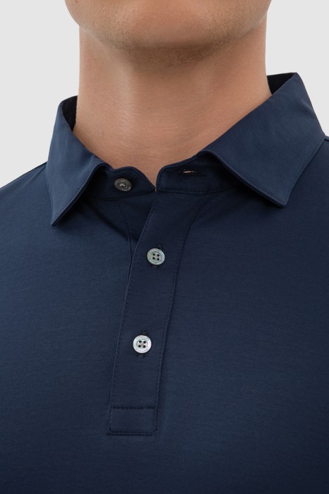 поло из хлопка от бренда kanzler вид слева