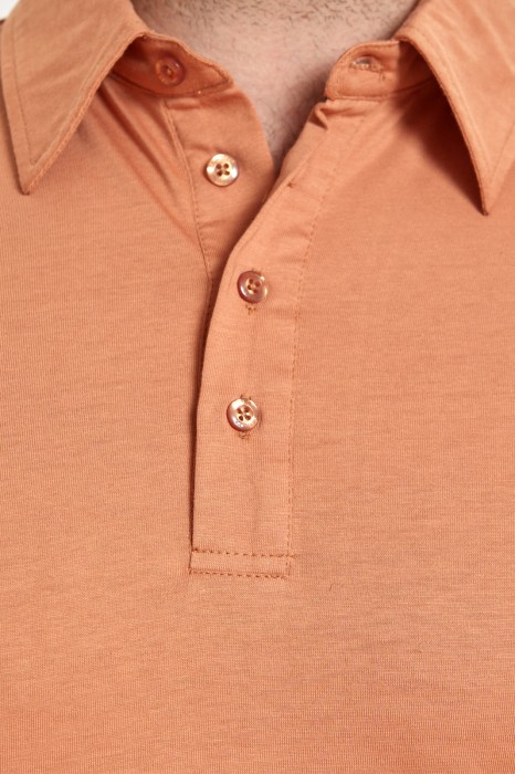 поло из хлопка от бренда kanzler вид слева