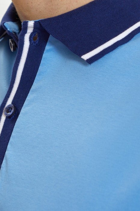 поло из хлопка от бренда kanzler вид слева