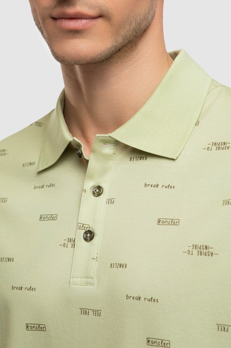 поло из хлопка от бренда kanzler вид слева