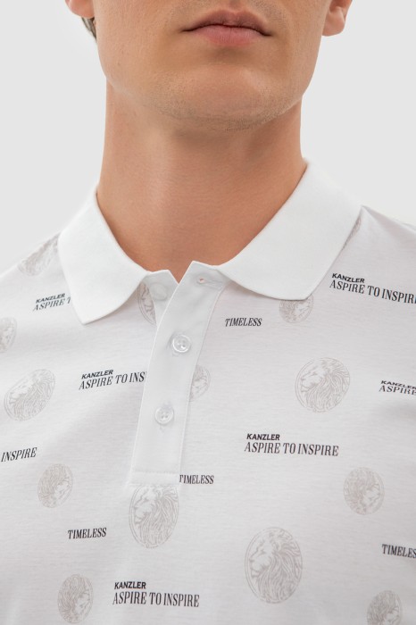 поло из хлопка от бренда kanzler вид слева