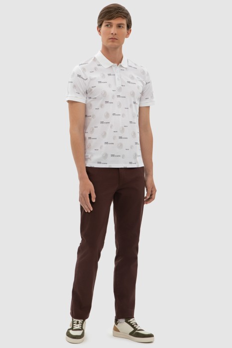 поло из хлопка из россии вид сбоку