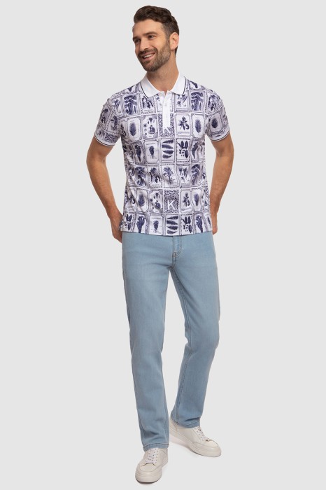 поло из хлопка из россии вид сбоку