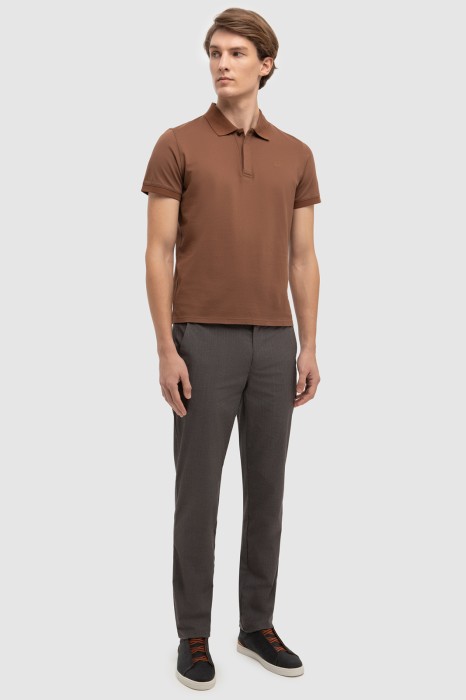 поло из хлопка из россии вид сбоку