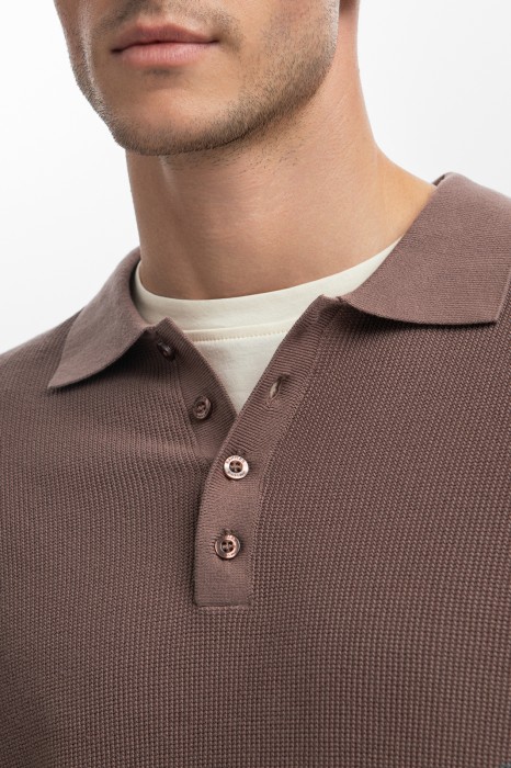 поло из хлопка от бренда kanzler вид слева