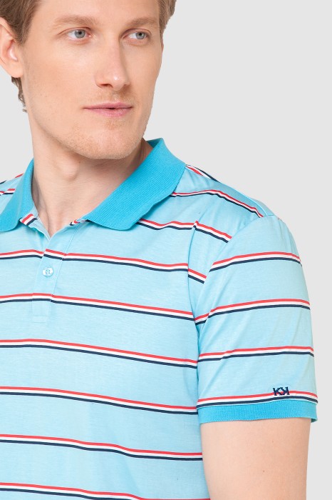 поло из мерсеризованного хлопка от бренда kanzler вид слева