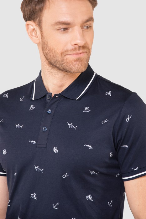 поло из мерсеризованного хлопка от бренда kanzler вид слева