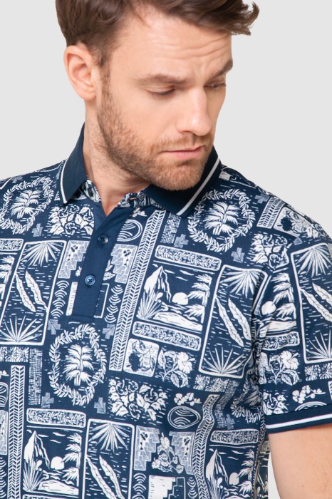 поло из мерсеризованного хлопка от бренда kanzler вид слева