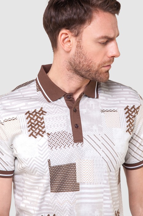 поло из мерсеризованного хлопка от бренда kanzler вид слева