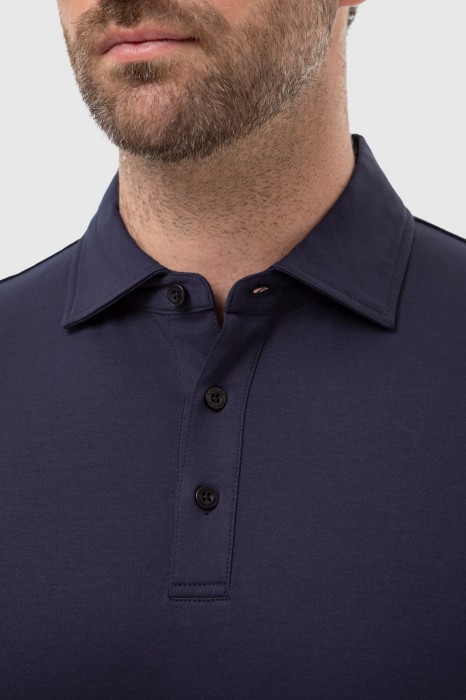 поло из мерсеризованного хлопка от бренда kanzler вид слева