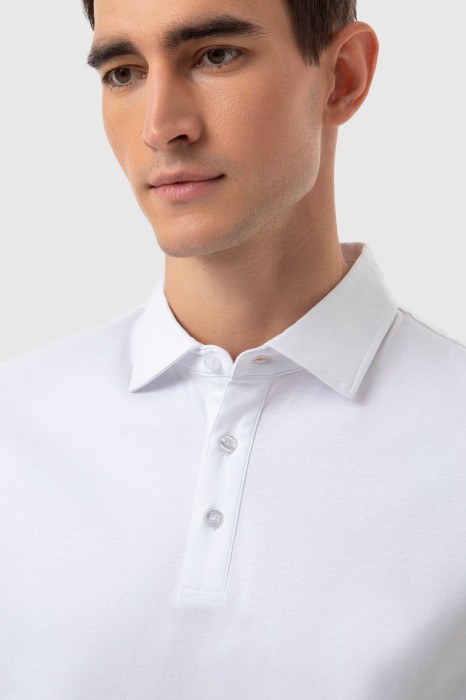 поло из мерсеризованного  хлопка от бренда kanzler вид слева