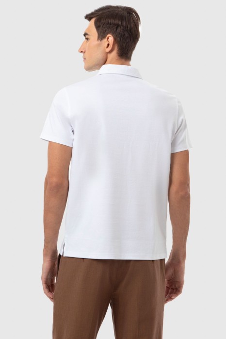 поло из мерсеризованного  хлопка по цене 5990 руб вид справа