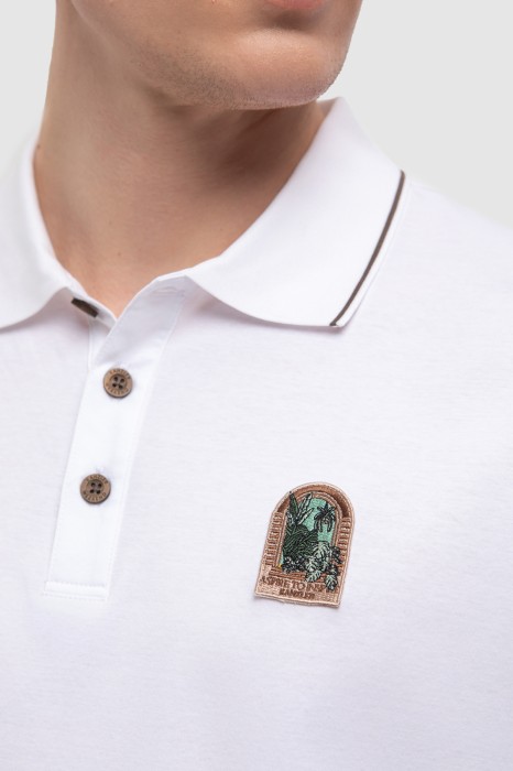 поло из мерсеризованного хлопка от бренда kanzler вид слева