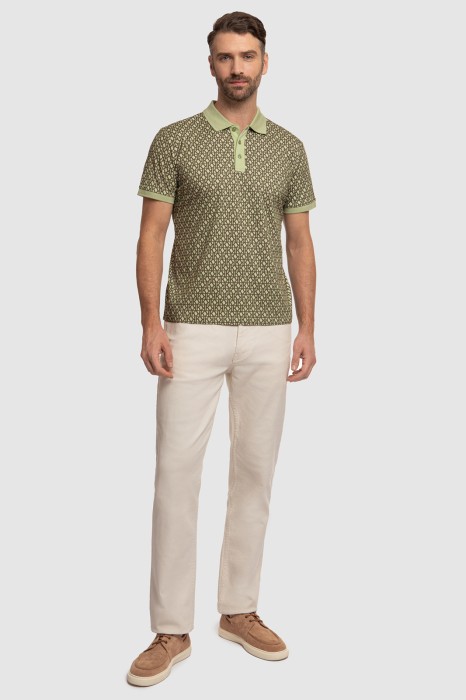 поло из мерсеризованного хлопка из россии вид сбоку