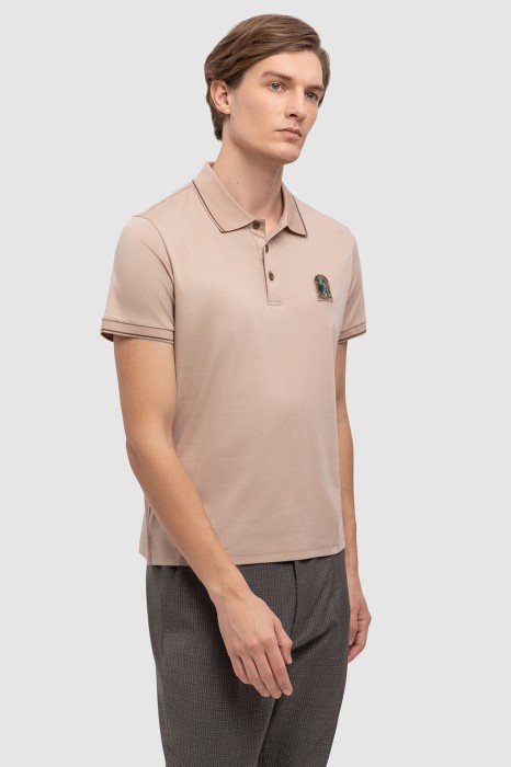 поло из мерсеризованного хлопка по цене 5990 руб вид справа