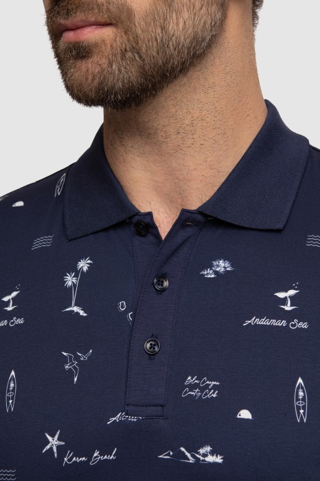 поло из мерсеризованного хлопка от бренда kanzler вид слева