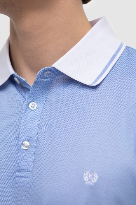 поло из мерсеризованного хлопка от бренда kanzler вид слева