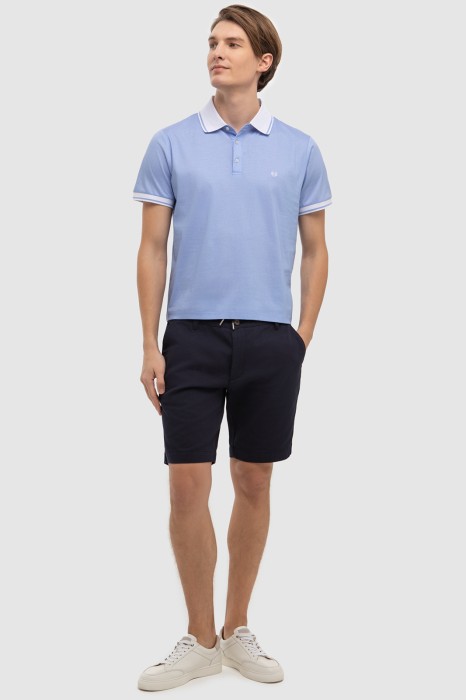 поло из мерсеризованного хлопка из россии вид сбоку