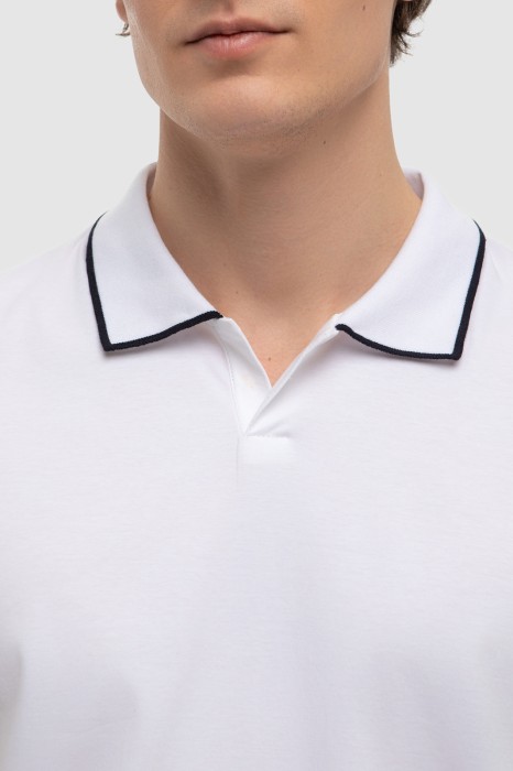 поло из мерсеризованного хлопка от бренда kanzler вид слева